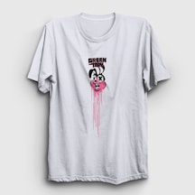 Presmono Unisex Bunny Green Day T-shirt Beyaz