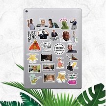 Komik Mem Çıkartma Seri 1 Macbook Notebook Tablet Telefon Ajanda Laptop Defter Sticker Seti Genel