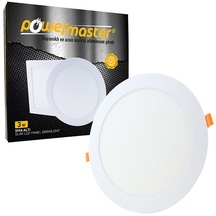 Powermaster 3 Watt 3000k 70 Mm Sıva Altı Günışığı Yuvarlak Slım Led-eco Spot Panel