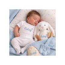P&m Gift Shop İsme Özel Yenidoğan Bebek Seti Premium Mavi