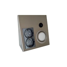 Tezgah Altı Prizli Konik Üçgen Spot 3w Led Beyaz