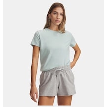 Under Armour Ua Rival Core Ss Kadın T-shirt 1383648-477 Yeşil