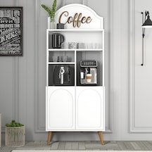 Lyon Kahve Köşesi 80cm - Beyaz / Ceviz Lyon Kahve Köşesi 80cm - Beyaz / Ceviz