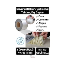 Su Geçirmez Sızdırmaz Alev Önleyici Dayanıklı Sakız Bant 48 Mm X 2 Mt Alüminyum Tamir Bandı