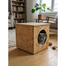 Osb Kedi Ve Küçük Köpek Evi Kübik