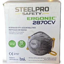 Steelpro 2870cv Ffp2 Nr Aktif Karbonlu Konik Maske 10 Adet-kutu