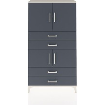 Arges Dolap 3 Raflı 4 Çekmeceli 4 Kapaklı 88x30x163 Aytaşı-an... Aytaşı