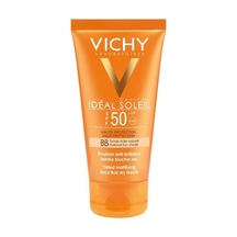 Capital Soleil Tinted Dry Touch Renkli Dokulu Yüksek Korumalı Yüz Emülsiyonu Spf 50, 50.0 Ml Rengi İle Yüksek Koruma Ve Anında Bronzlaştırma Tonu Bırakmak İçin Cilt Rengini Arttırır