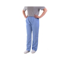 Eser - Alpaka Pantolon - Beli Lastikli - Açık Mavi