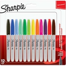 Zekicocuk Sharpie Markör Permanent Fine Karışık Renk 12 Li 2065404
