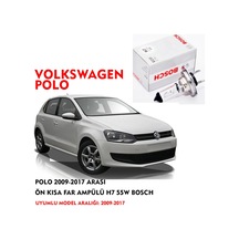 Polo 2009-2017 Uyumlu Arası Ön Kısa Far Ampülü H7 55w