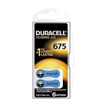 Duracell 675 Kulaklık Pili 6 Adet