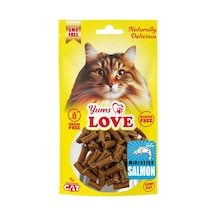 Yums - 72 - Love Kedi Ödülü Mini Çubuk Somon Balıklı 2 Cm - Glblseme - 50 Gr