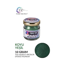 Sedefli Metalik Toz Pigment Boya / Koyu Yeşil / Epoksi Için