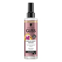 Gliss Serum Deep Repair Onarıcı Sıvı Saç Bakım Kremi - Protein Kompleksi Ve Hint İnciri İle 200 Ml 3 Adet