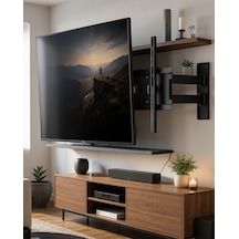 Tv Tutucu 27-55 İnç Hareketli Kollu Uczzzbp3k2755-5 Siyah