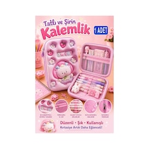 Pembe Kabartmalı Bölmeli Kalemlik 1 Adet P-5984 Kız Çocuk Okul Kalem Kutusu 3 Boyutlu Fermuarlı Hediyelik Mavi