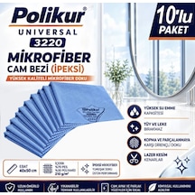 3220 Universal Mikrofiber Cam Bezi 40 50cm 10 Adet Mavi