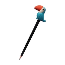 Papagan Başlıklı Kurşun Kalem 1 Adet Cem Dolphin Papagan Figürlü Kurşun Kalem Siyah Renk Hediye Kurşun Kalem 001