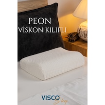 Visco Yastık Peon Ortopedik Yastık Viskon Kılıflı 45x30x10-7 Cm