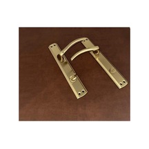 Trim Titanyum Gold Lüx Aynalı Wc Banyo Kapı Kolu İçeri Girerken Sol Elle Açılır 1 Takım