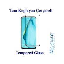 Microcase Huawei P40 Lite Tam Kaplayan Çerçeveli Tempered Cam Syh