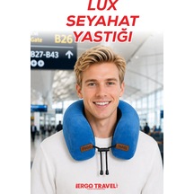 Viscofoam Lux Ortopedik Seyahat Yastığı Visco Boyun Destekli Seyahat Yastığı - Mavi| Ergo Travel