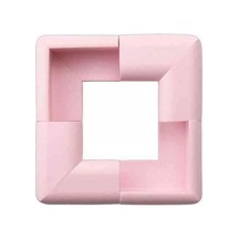 Kauçuk Köşe Koruyucu - Pembe 4 Adet Çok Renkli