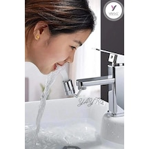 Yayke 720 Derece Dönebilen Tasarruflu Mutfak Lavabo Başlığı Krom