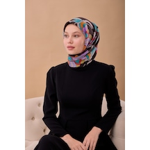 Silk Home Olinda İpek Eşarp 47003-05 Acı Kahve, Kırmızı, Turkuaz, Leylak, Turuncu