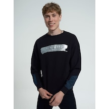 LOFT Oversize Erkek Sweatshirt Lf2034908 Q1.v1 Siyah
