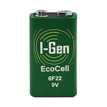 Batteries 6f22 Ecocell 9v Pil 9 Volt Kare Pil 1, Tek Adet