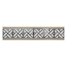 Tda1238dbs - Arex120 Duvara Montaj Tv Stand, Tv Rafı, Tv Sehpası Safirmeşe - Beyaz - Sılver 120cm