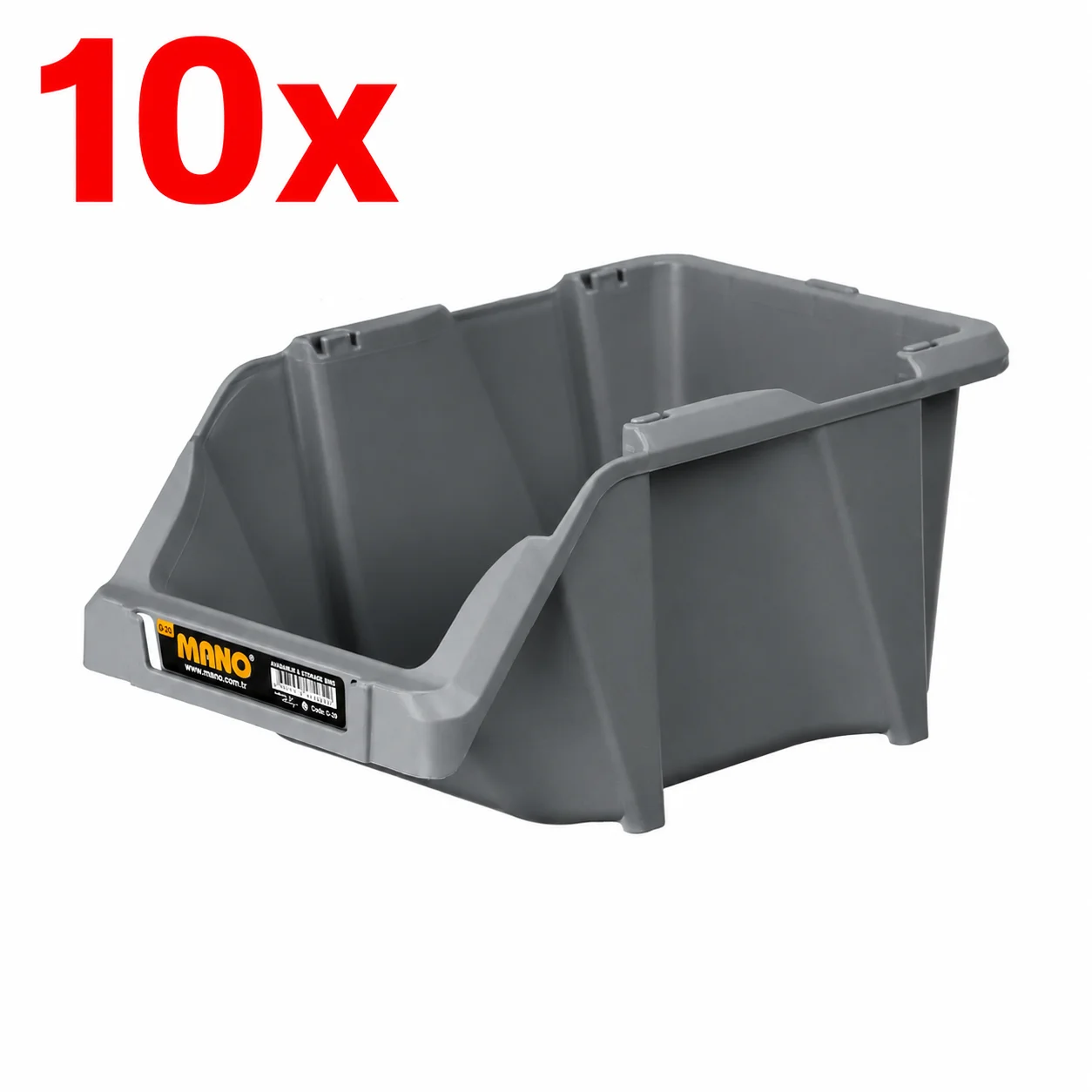 Mano Avadanlık Gri 152x245x122 Mm G-20 - 10 Adet