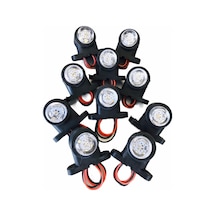Ahmet Otomotiv 10'lu Paket Mini Takoz Kırmızı Beyaz 12v-24v