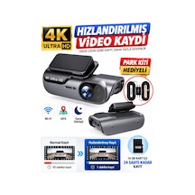 4k Ultra Hd Araç Kamerası Hızlandırılmış Video Kaydı Ve Park Kiti Hediyeli 512gb'a Kadar Destekler