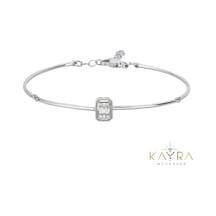 Kayra Mücevher Pırlanta Baget Bileklik Pçb03 Beyaz Altın