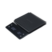 Kkmoon 0.3g 3000g Yüksek Hassasiyet Dijital Terazi, Su Geçirmez Yüzey, Led Ekran, Arka Aydınlatma, Taşınabilir Mutfak Terazisi, Fırın Terazisi, Kahve Terazisi Siyah Siyah