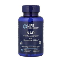 Nad+ Cell Regenerator And Resveratrol Elite Defense Against Cellular Aging Veg. Capsules