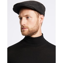 Superstorm Erkek Kasket %60 Yün Flat Cap Driver Şapka