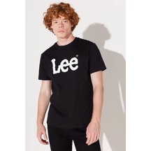 Lee Lightweight Ss Wobbly Log Siyah Erkek Kısa Kol T-shirt 000000000101982744