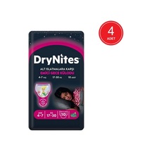 Drynites Kız Emici Gece Külodu 17-30 KG 4-7 Yaş 4 x 10 Adet 4'lü