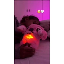 Nefes Alan Peluş Uyku Arkadaşı Müzikli Ve Hareketli Açık Pembe