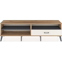 Arges Tv Ünitesi 2 Raflı Tek Çekmeceli 176x30x51 Çam-antrasit/aytaşı Antrasıt/aytası