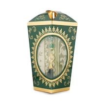 Ramazan Feneri Tesbih + Seccade  Seti Kraft Asetat Kutu, Yeşil Yeşil 65 X 100 Cm