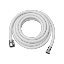 Shower Hose Braid 3m 1-2"-3-8" Threads White