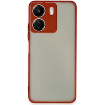 Newface Xiaomi Redmi 13c Kılıf Montreal Silikon Kapak - Kırmızı Kırmızı
