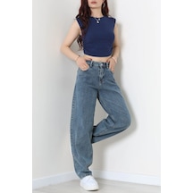 Modi Baggy Kot Pantolon Mavitint - 31158.2059. Açık  Mavi