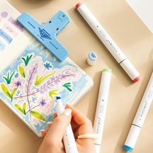 12 Li Çift Uçlu Alkol Bazlı Marker Kalem Seti + Chisel