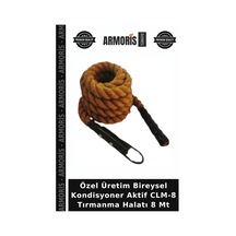 Özel Üretim Bireysel Kondisyoner Aktif Clm-8 Tırmanma Halatı 8 Mt Çok Renkli